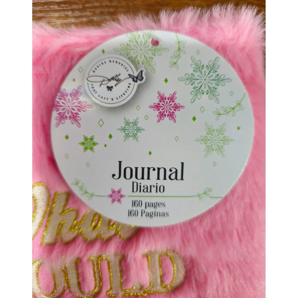 VIRAL Dolly Parton Pink Fuzzy Journal What Would Dolly Do 160 Lined Pages Spiral